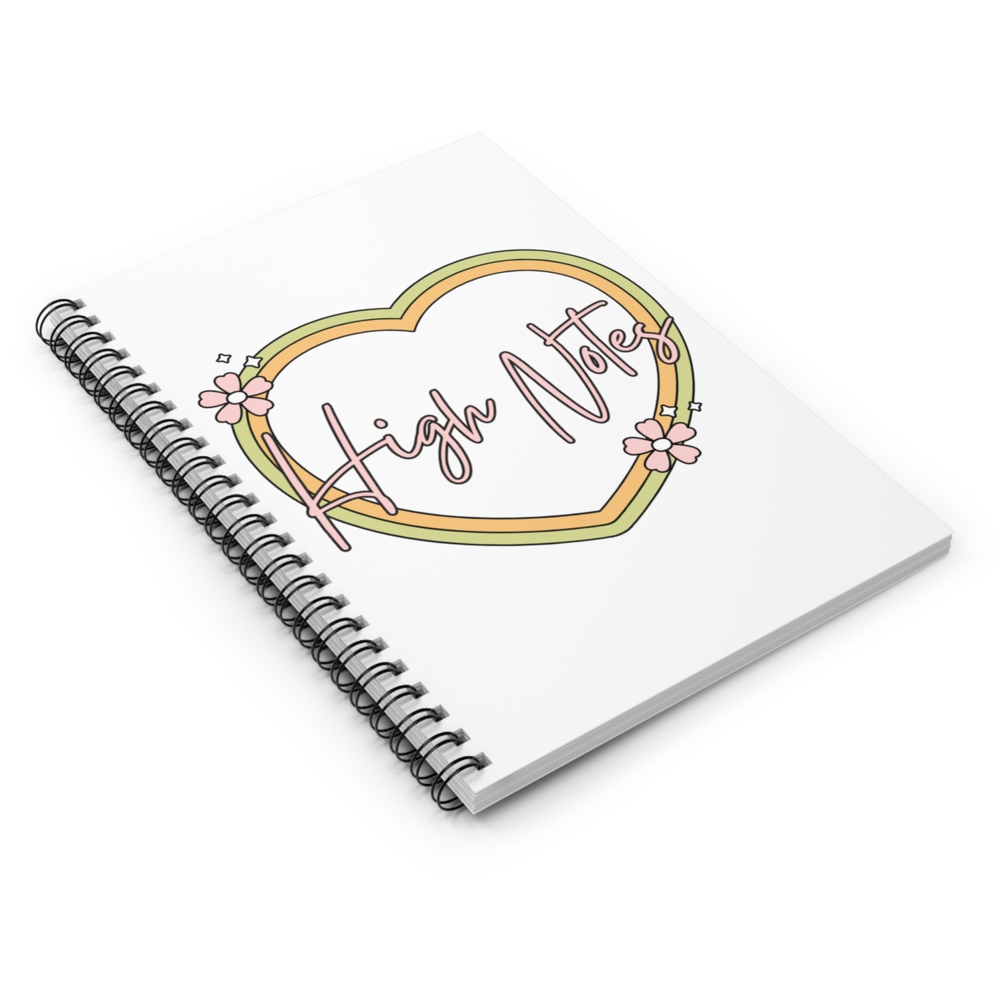 "High Notes" Ruled Line Spiral Notebook