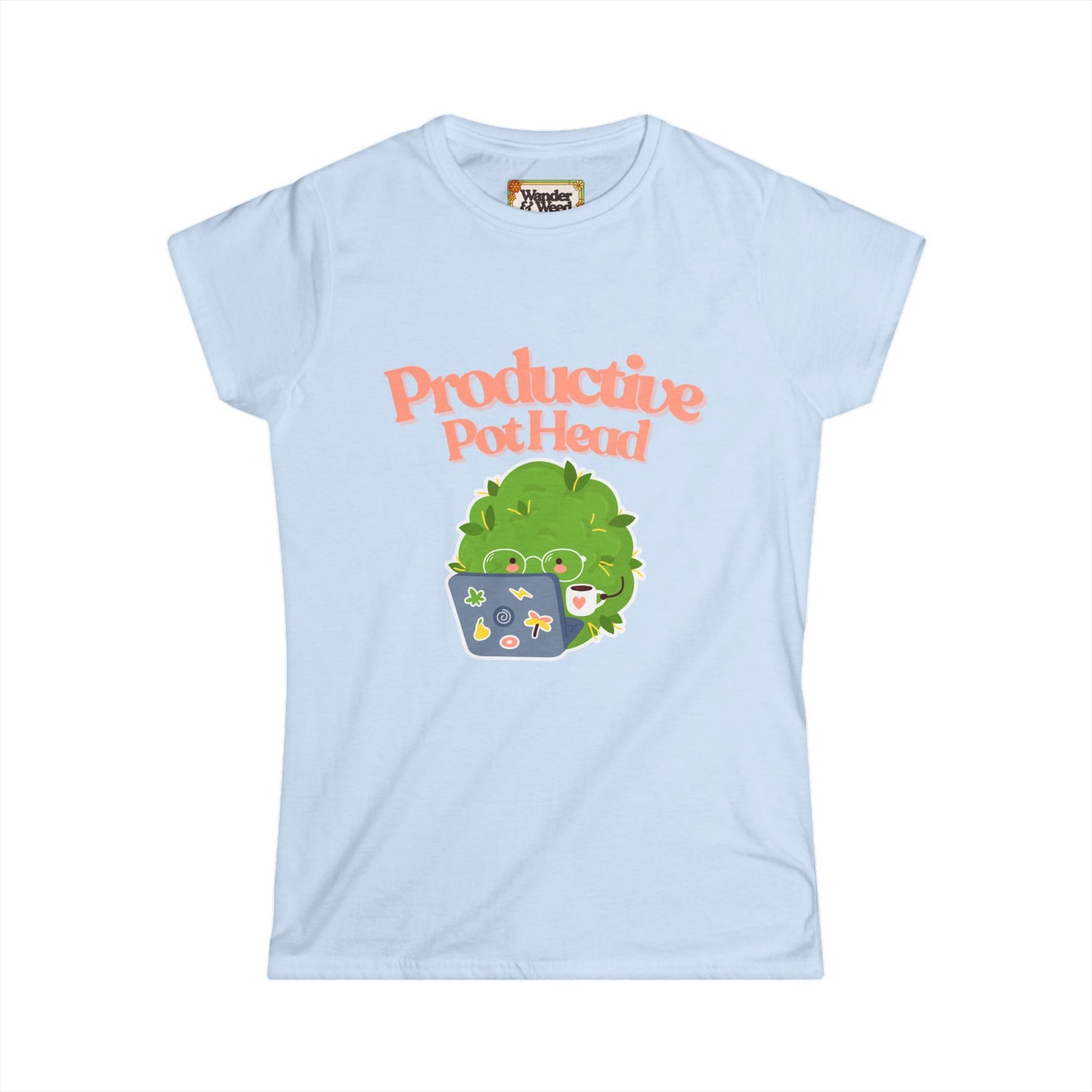 "Productive Pothead" Funny Women's Soft Style Tee