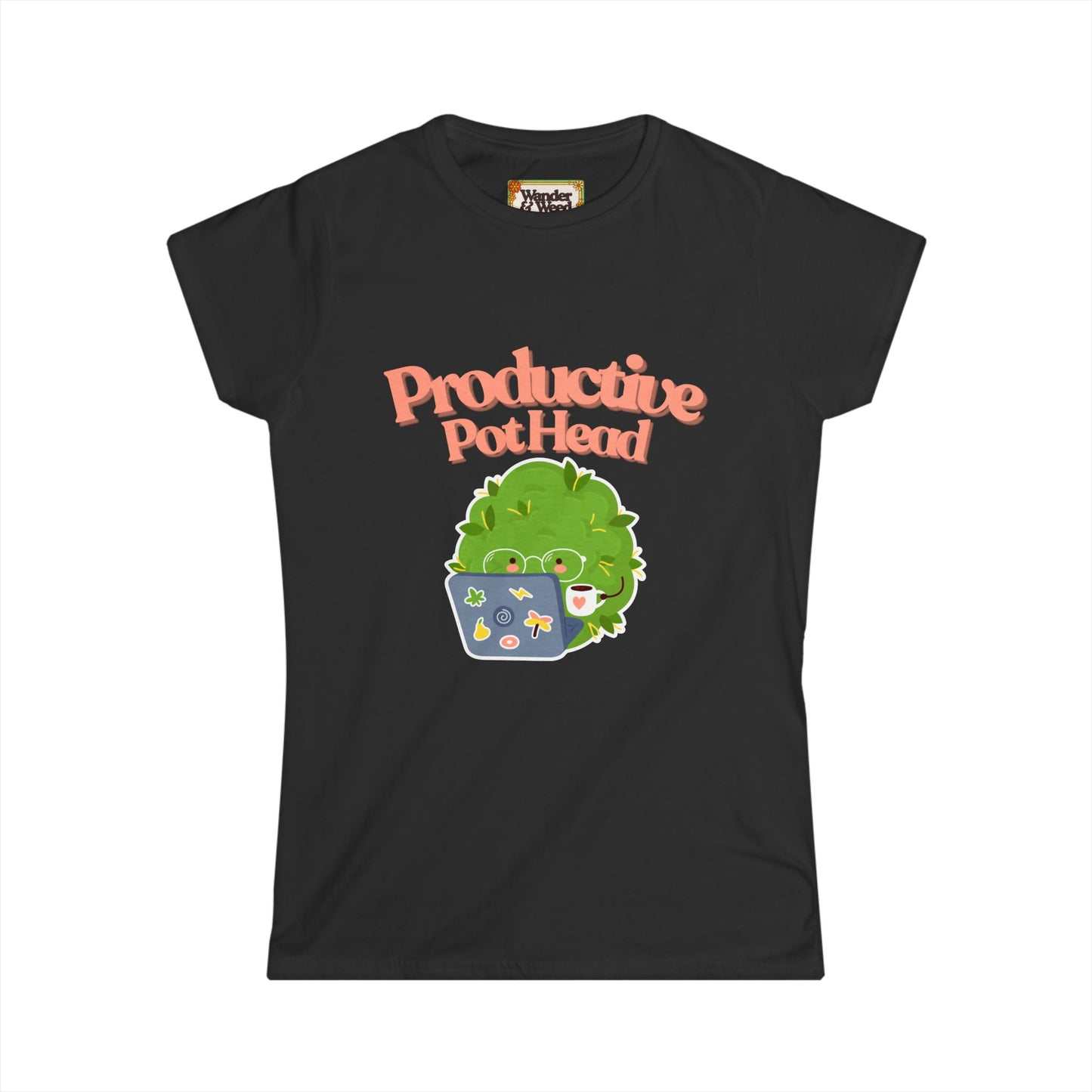 "Productive Pothead" Funny Women's Soft Style Tee