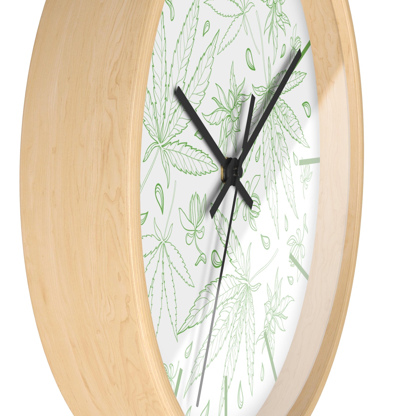 Floral Weed Wall Clock