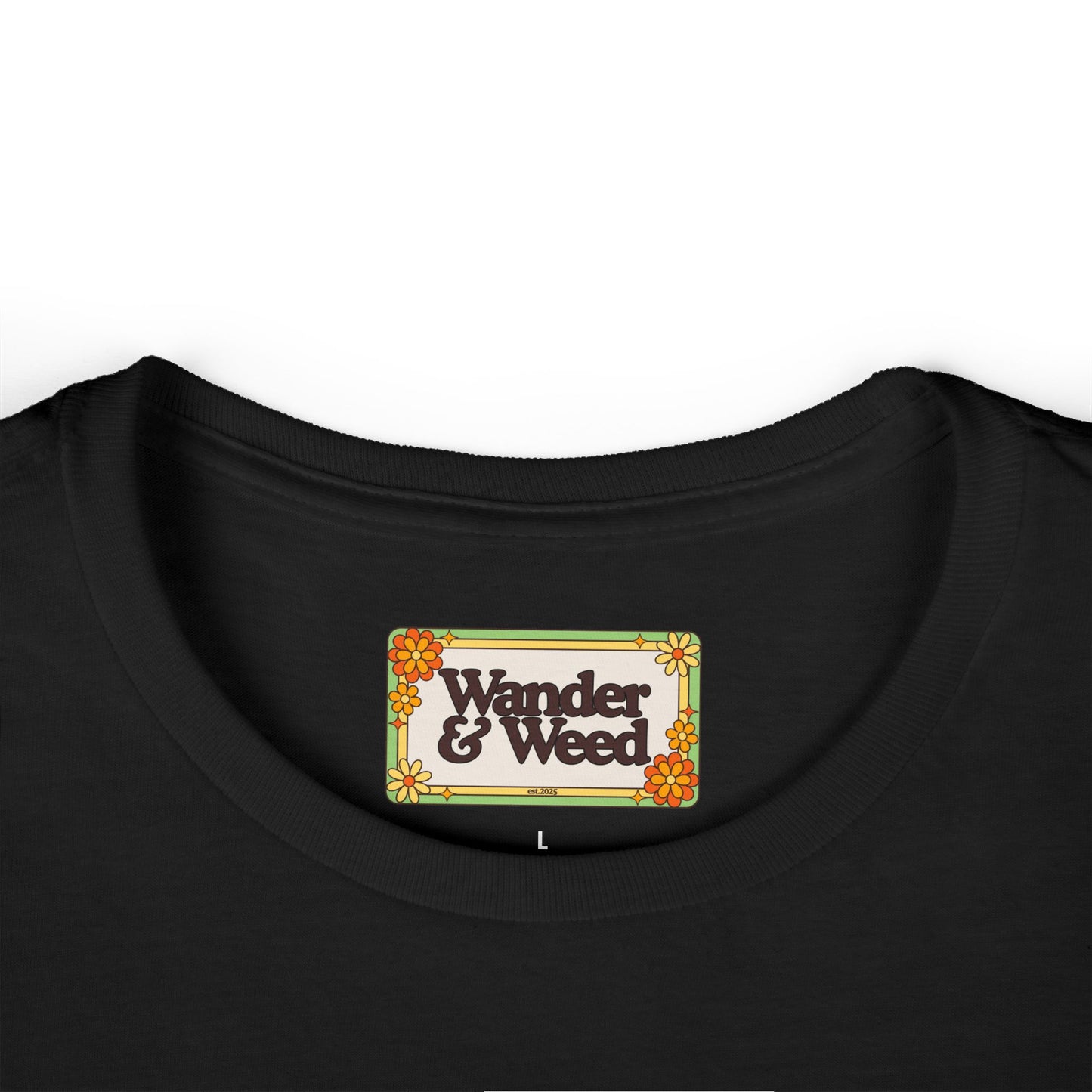 "How My T*tties Look on Drugs" Funny Women's Soft Style Tee (White Lettering)