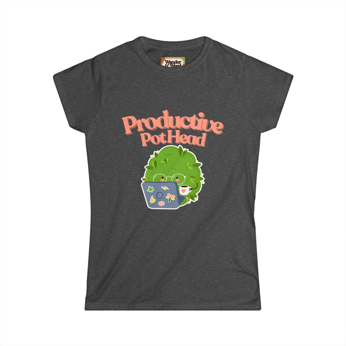 "Productive Pothead" Funny Women's Soft Style Tee