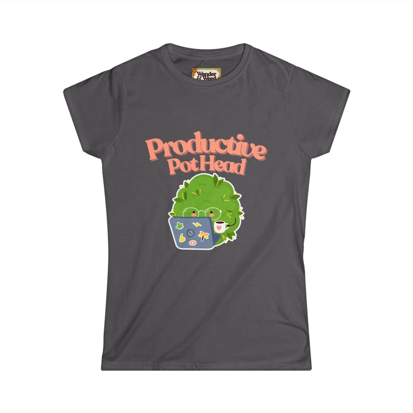 "Productive Pothead" Funny Women's Soft Style Tee