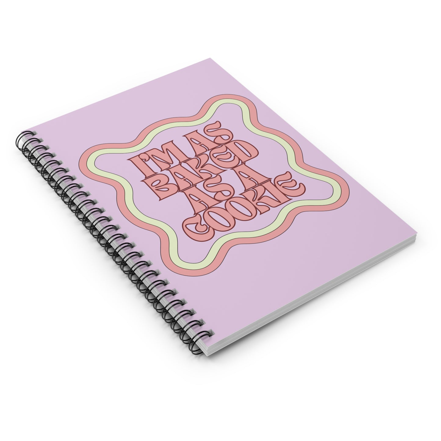 "Baked as a Cookie" Ruled Lined Spiral Notebook