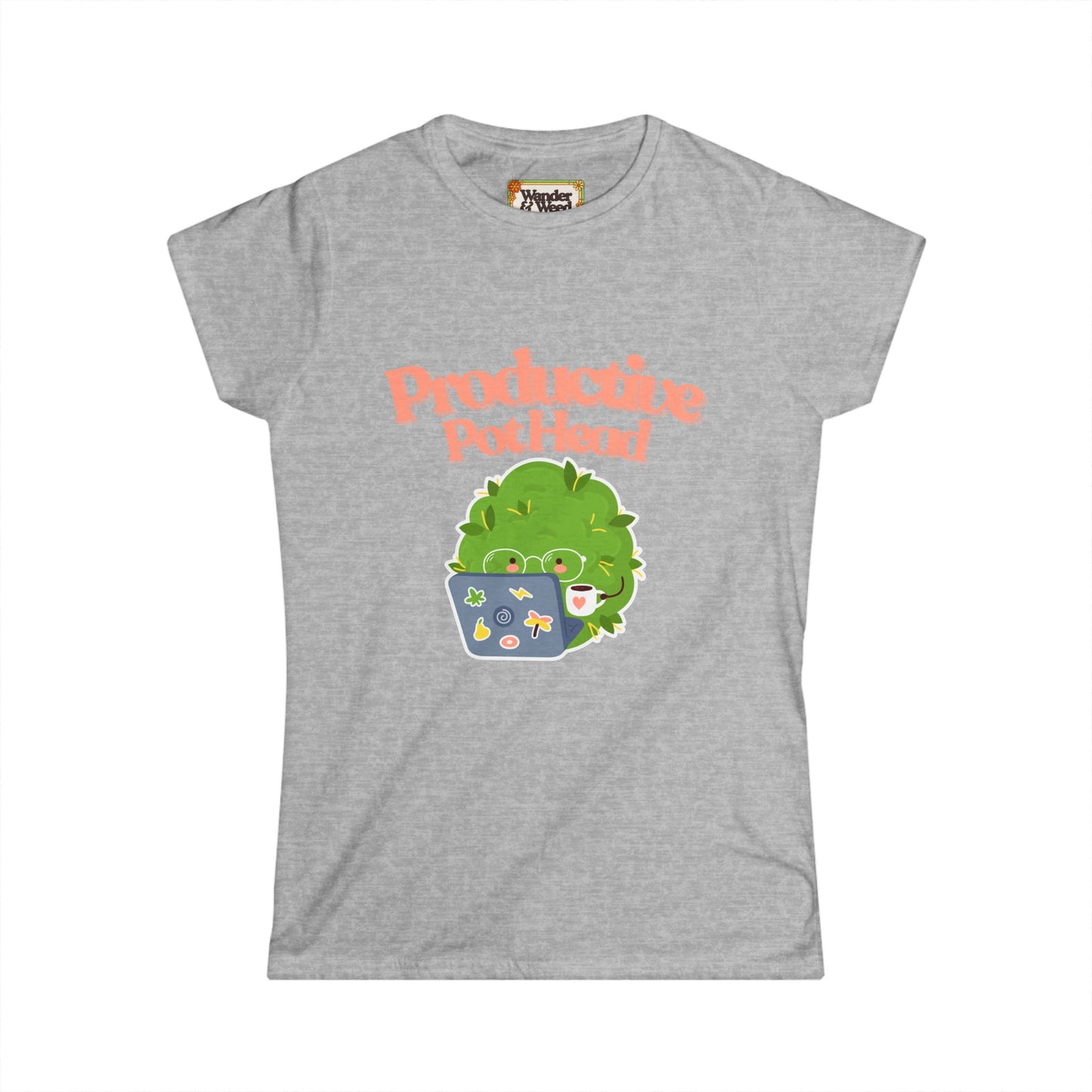 "Productive Pothead" Funny Women's Soft Style Tee